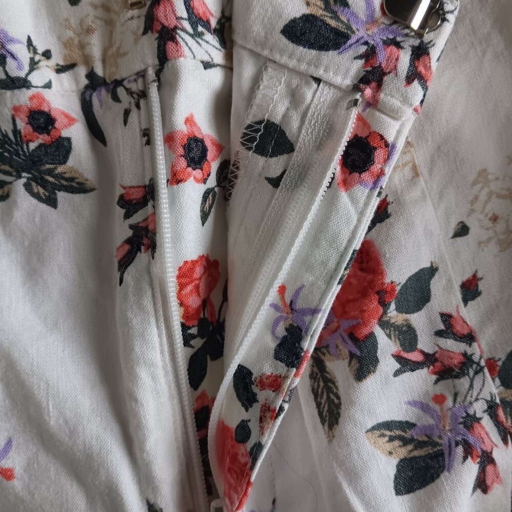 INC International Concepts women's 12 pants floral linen slim ankle high rise - Picture 9 of 9